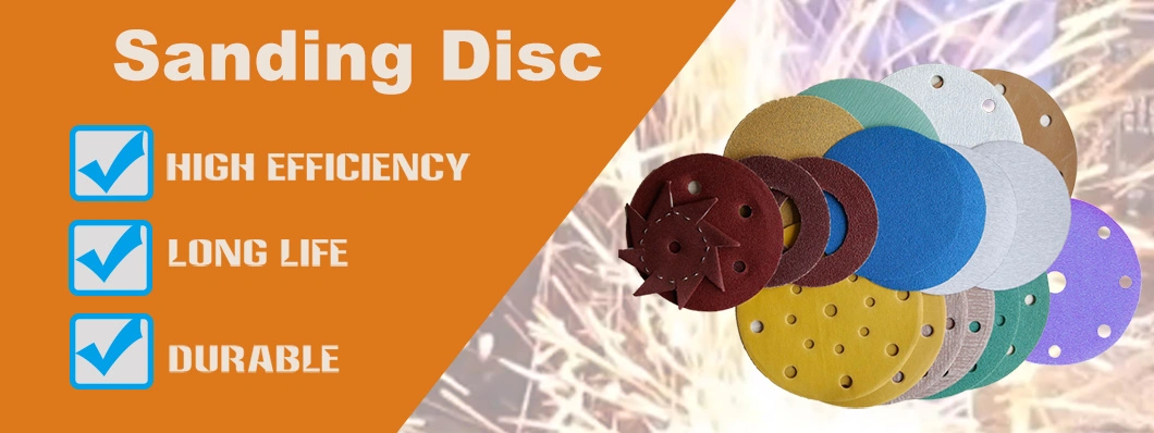 Abrasive Factory 4&quot; 4.5&quot; 5&quot; 6&quot; 7&quot; 9&quot; Aluminium Oxide Red White Yellow Green Hook&Loop Velcro Sanding Disc Sandpaper Sanding Disc for furniture, Metal, Paint