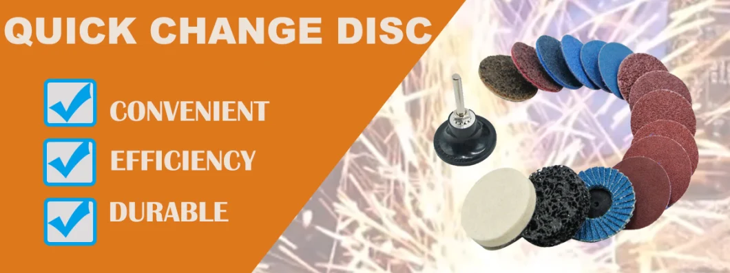 3&quot; Non-Woven Nylon Fiber Quick Change Abrasive Round Sanding Discs for Metal and SMC Surface Polishing